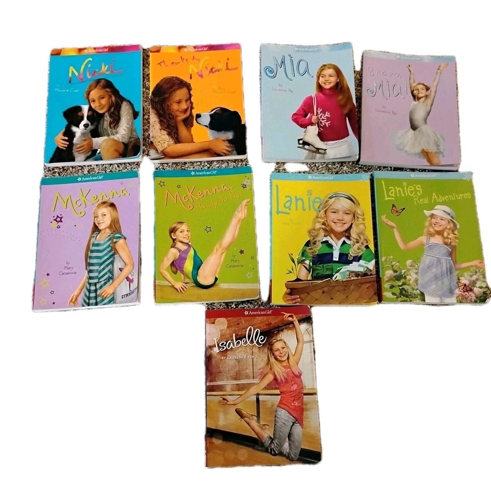 American Girl Softcover‎ 9 Books Lot : Lanie Mia McKenna Nicki Isabelle